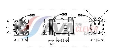 UVAK075 AVA QUALITY COOLING kompresszor, klíma