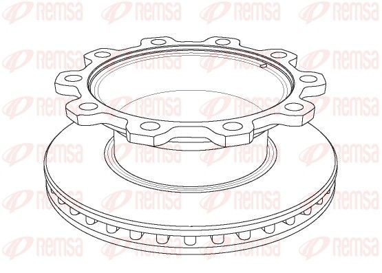 NCA1081.20 REMSA Heavy Duty Brake Disc féktárcsa