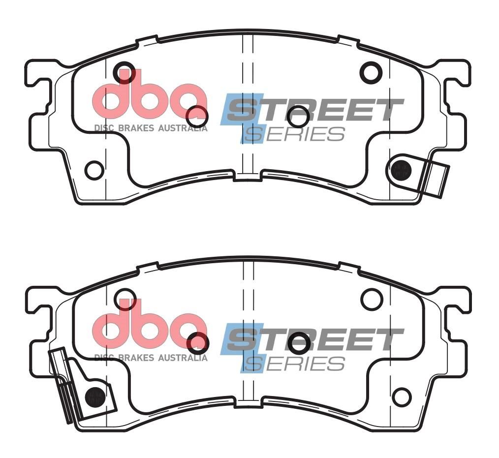 DBA SS STREET SERIES BRAKE PADS [ Eunos/Ford & Mazda 1991-2002 F ] - TecDoc Only