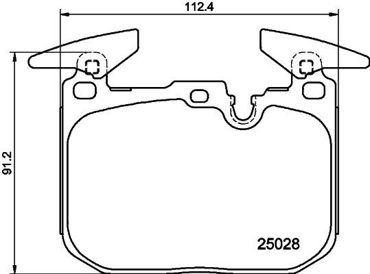 Комплект тормозных колодок, дисковый тормоз 8DB 355 025-771