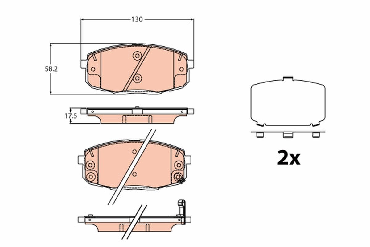 Brake Pad Set, disc brake GDB2192