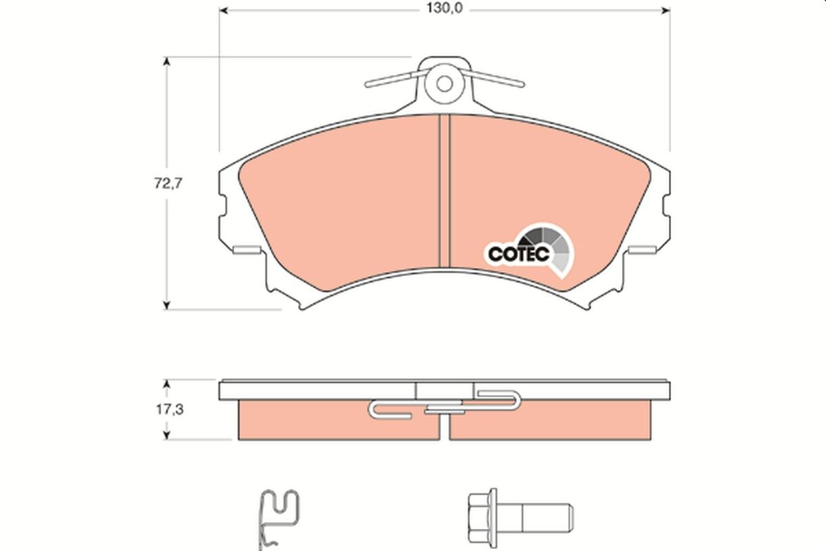 Brake Pad Set, disc brake GDB1584