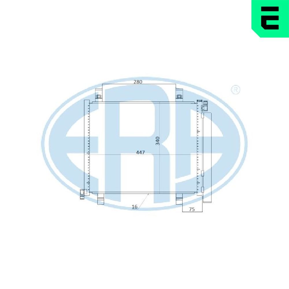 ERA 667256 - Kondensator, Klimaanlage