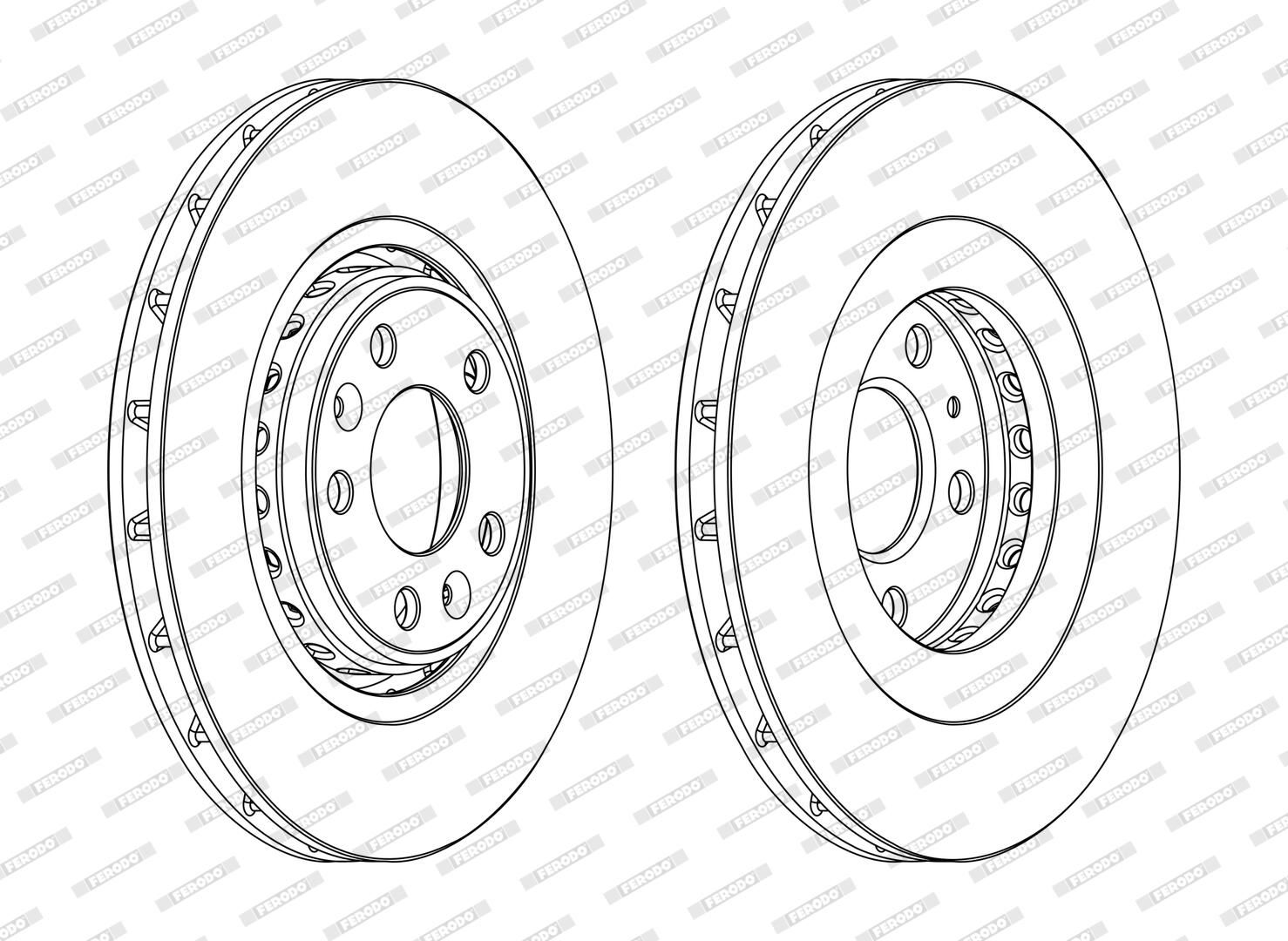 FERODO DDF1727C - Bremsscheibe PREMIER