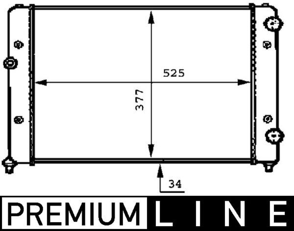 CR 507 000P MAHLE BEHR *** PREMIUM LINE *** hűtő, motorhűtés
