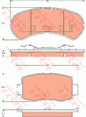 TRW DISC BRAKE PADS - TecDoc Only