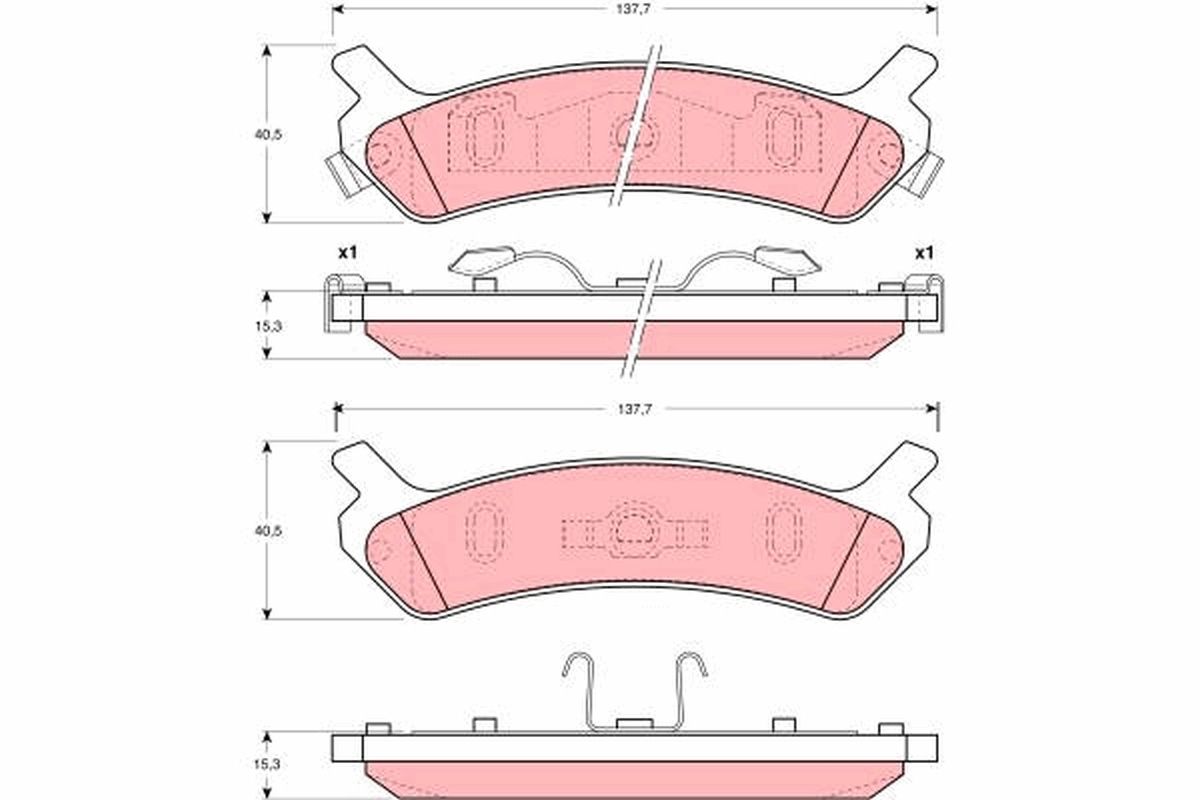 TRW DISC BRAKE PADS - TecDoc Only