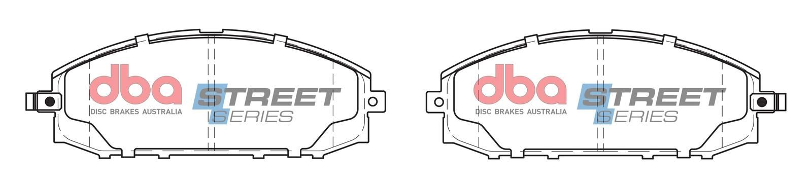 DBA SS STREET SERIES BRAKE PADS [ Nissan Patrol 1998-2014 F ] - TecDoc Only