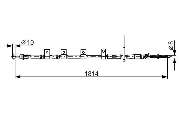 BOSCH 1 987 482 357 Cable Pull, parking brake