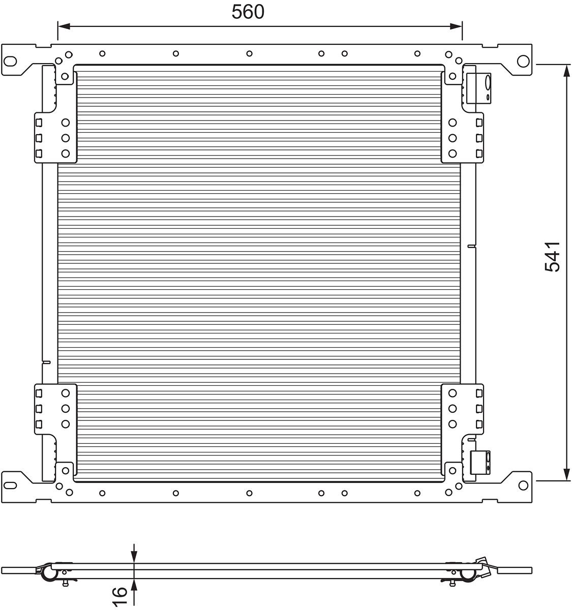 CONDENSEUR MERCEDES AXOR R