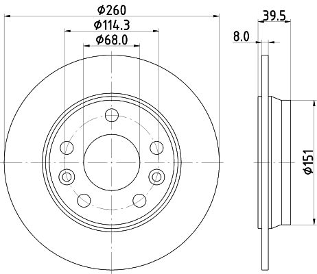 Brake Disc 8DD 355 133-761