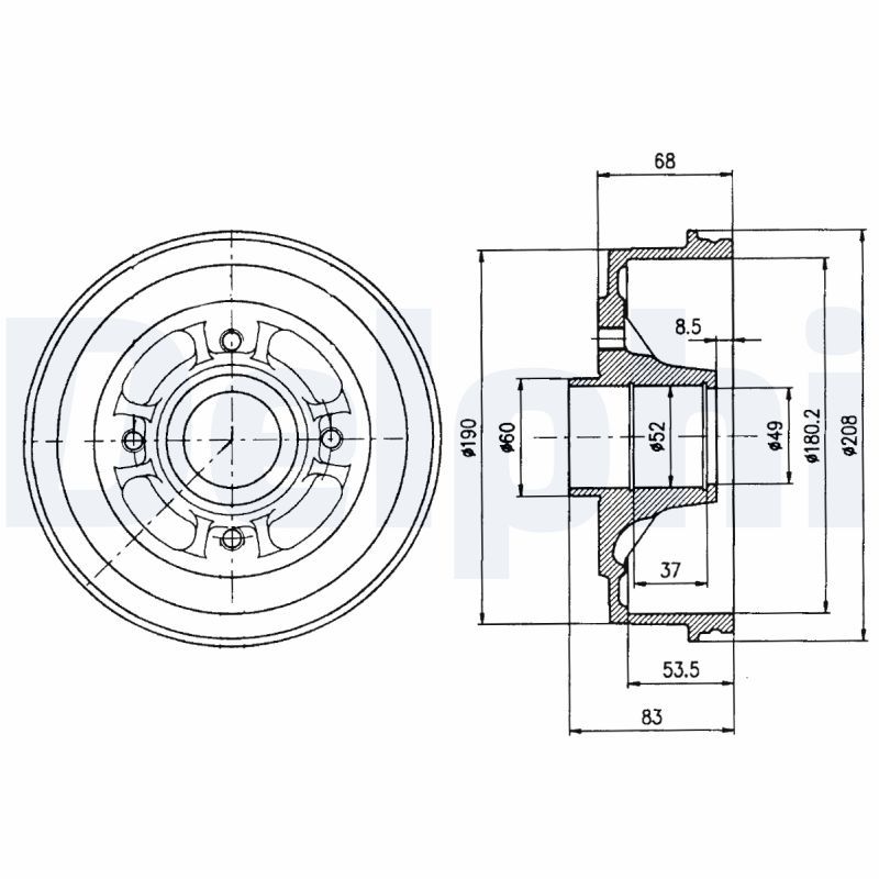 TAMBOUR DE FREIN  0702