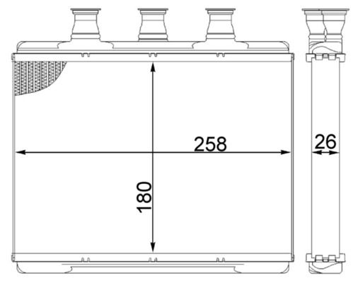 Wärmetauscher, Innenraumheizung