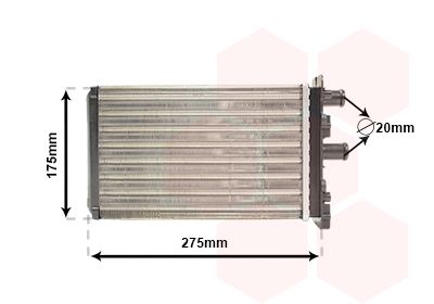 VAN WEZEL 58006239 - W&auml;rmetauscher, Innenraumheizung
