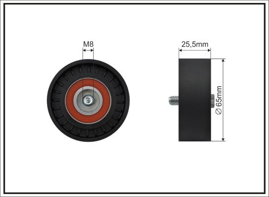 Deflection/Guide Pulley, V-ribbed belt 348-00