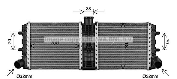 AI2430 PRASCO hűtő, motorhűtés
