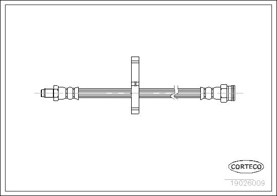 FLEXIBLE DE FREIN FIAT- PSA  0705