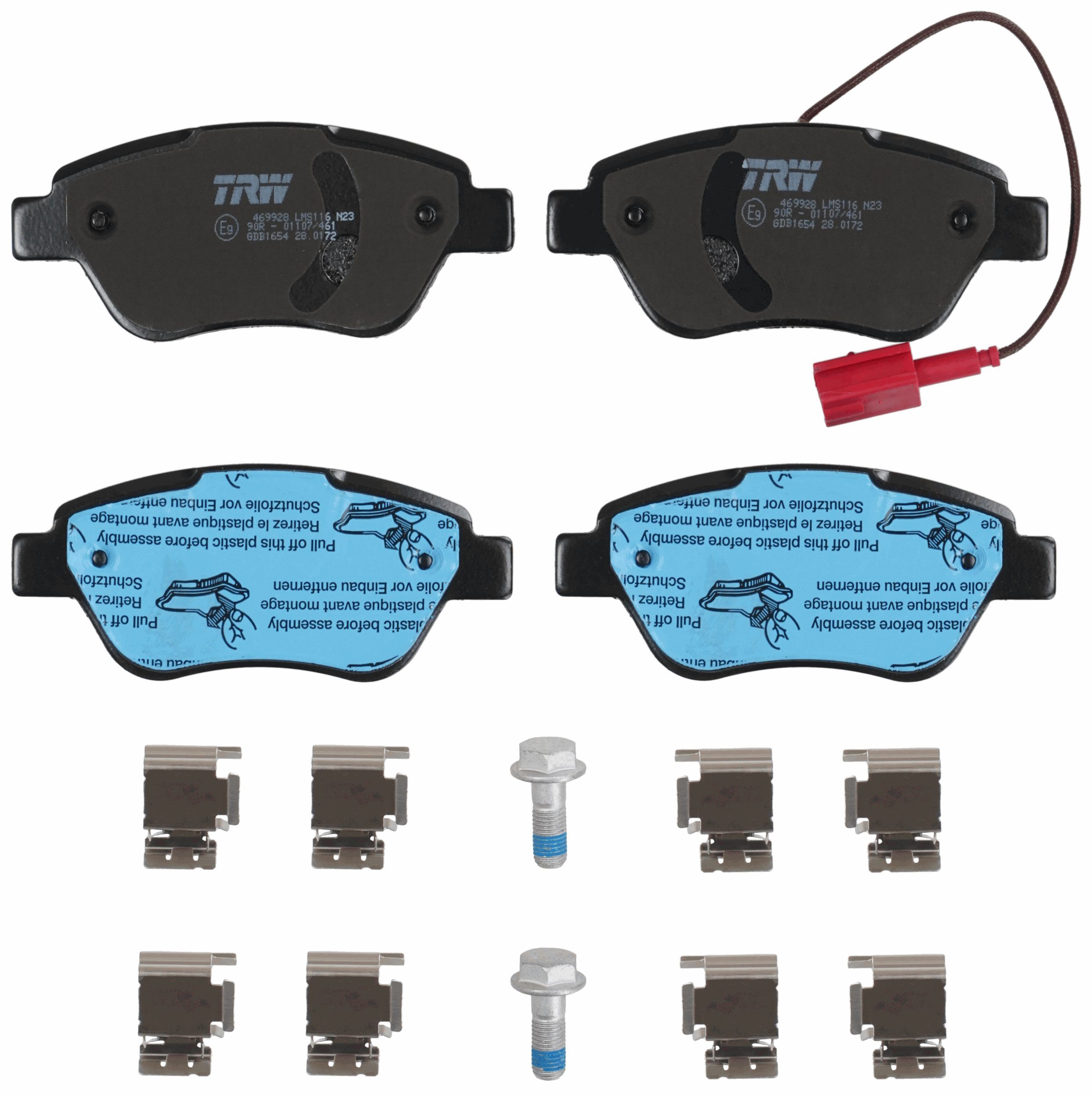 TRW DISC BRAKE PADS - TecDoc 2
