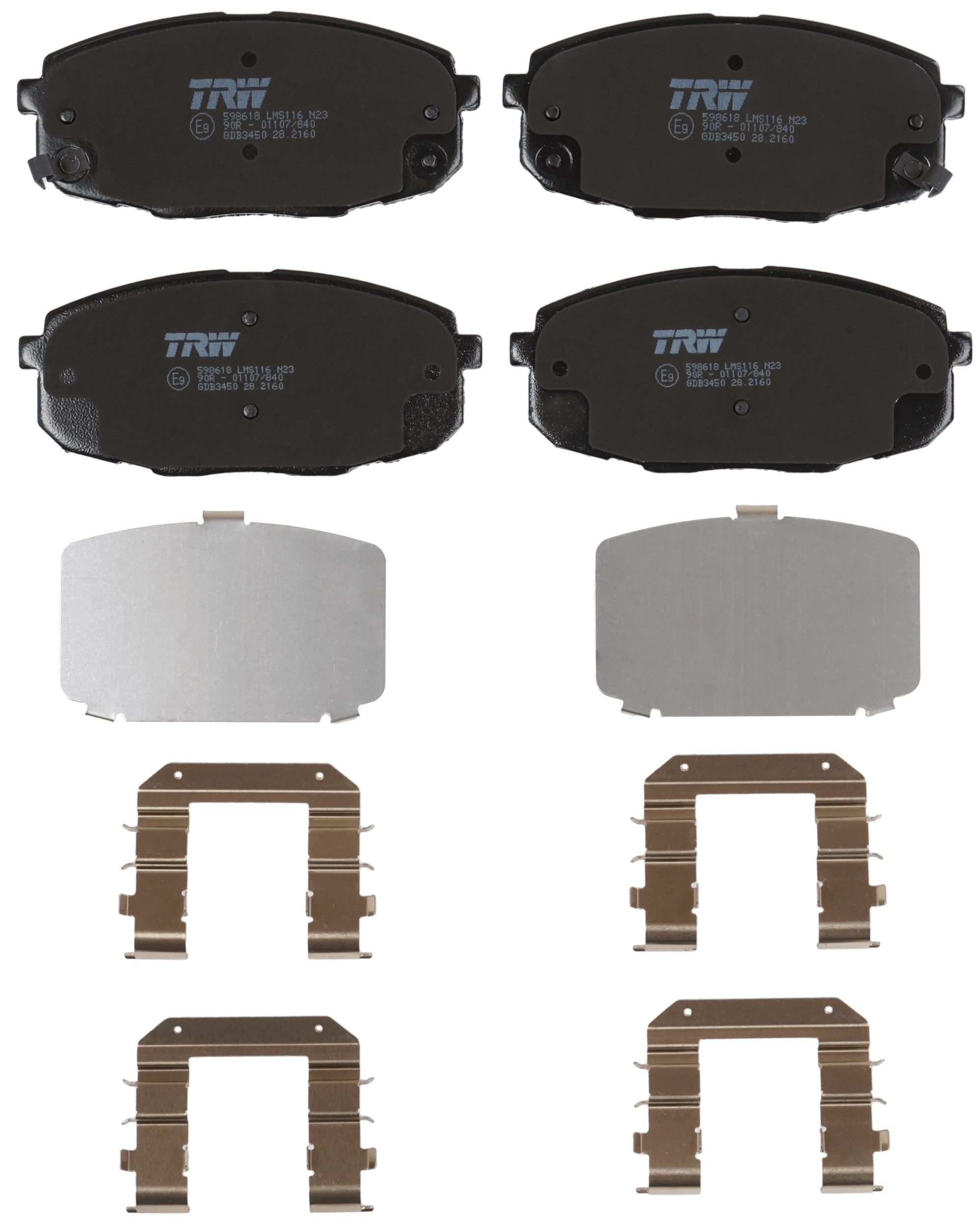 TRW DISC BRAKE PADS - TecDoc 2