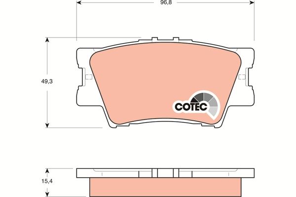 TRW DISC BRAKE PADS - TecDoc 1