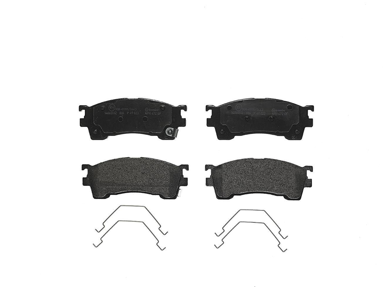 BREMBO P 49 023 - Bremsbelagsatz, Scheibenbremse PRIME LINE