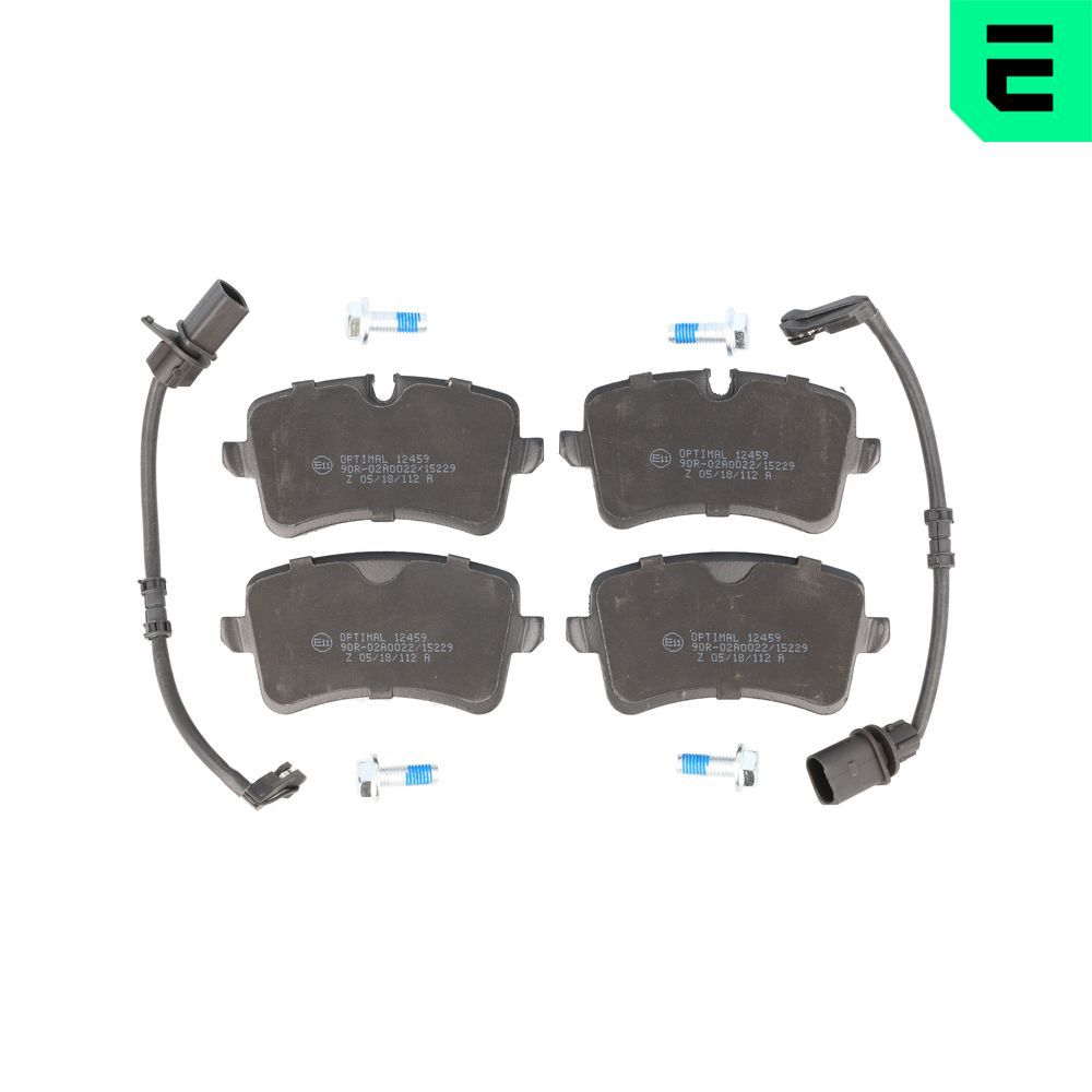OPTIMAL BP-12459 - Bremsbelagsatz, Scheibenbremse