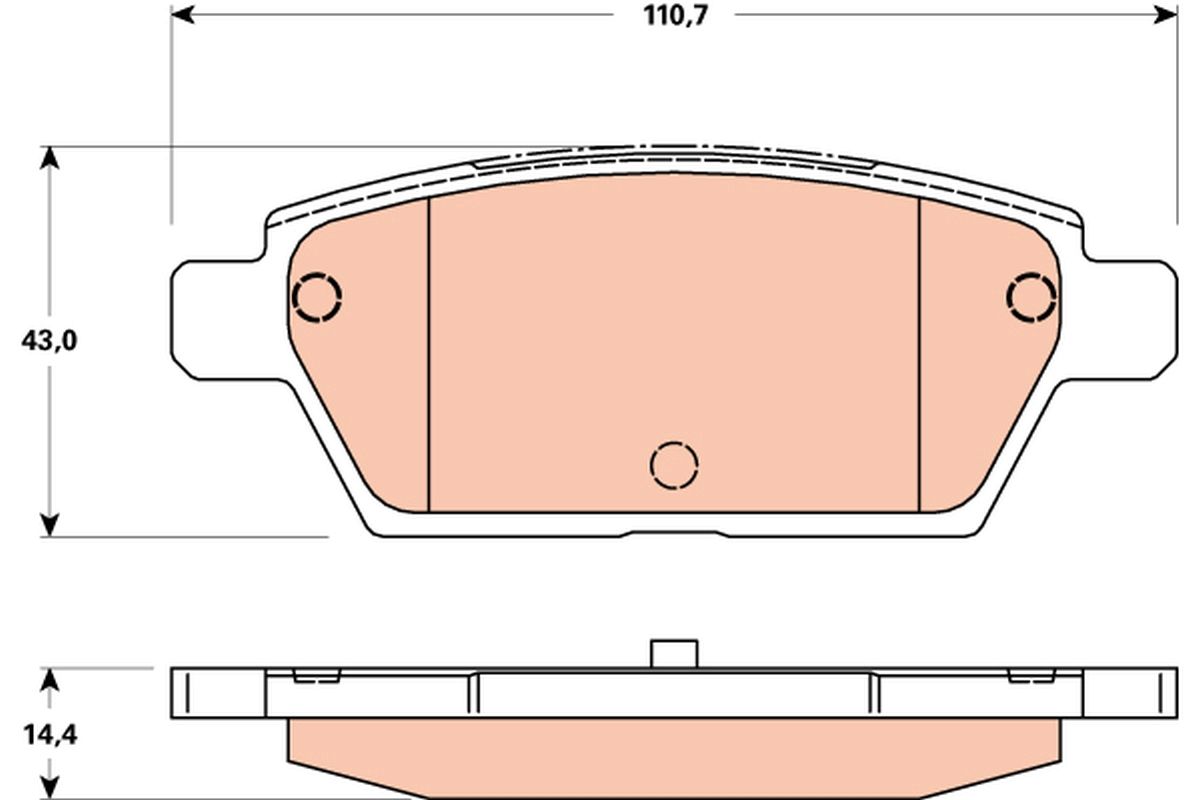 Brake Pad Set, disc brake GDB3517