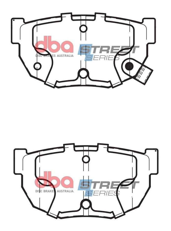 DBA SS STREET SERIES BRAKE PADS [ Nissan 1982-2004 R ] - TecDoc Only