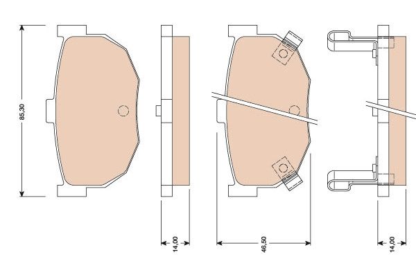 TRW DISC BRAKE PADS - TecDoc Only