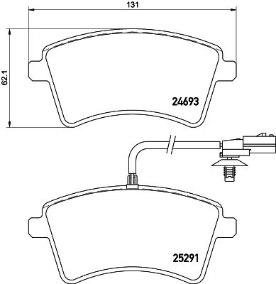 Brake Pad Set, disc brake 8DB 355 016-241