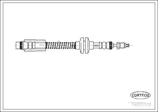 FLEXIBLE DE FREIN PSA-FIAT-LANCI  0705