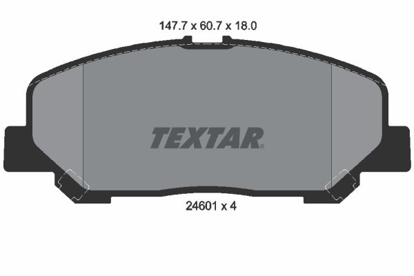 2460101 TEXTAR fékbetétkészlet, tárcsafék