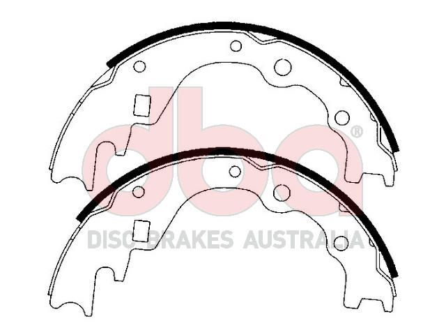 Street Series Brake Shoes [Ford/Mazda/Kia 1981-06 260mm] - TecDoc Only