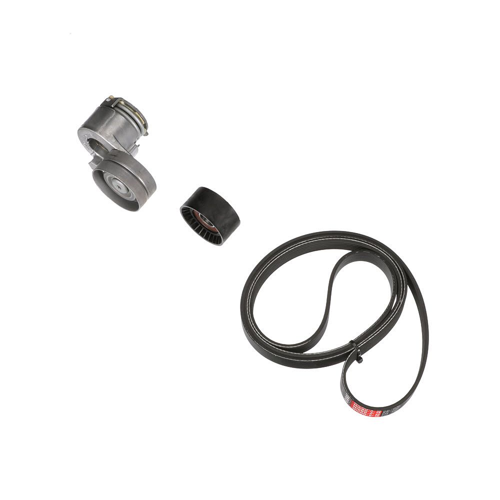 V formos rumbuotas diržas, komplektas