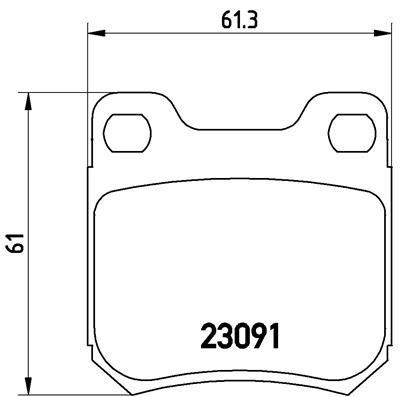 Brake Pad Set, disc brake P 71 008