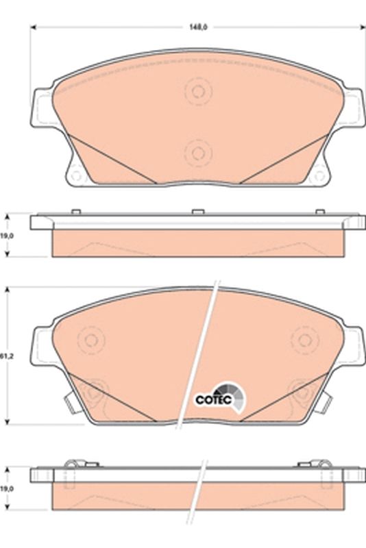 Brake Pad Set, disc brake GDB1847