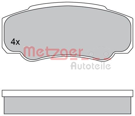 Brake Pad Set, disc brake 1170381