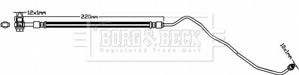 BBH8350 BORG & BECK fékcső