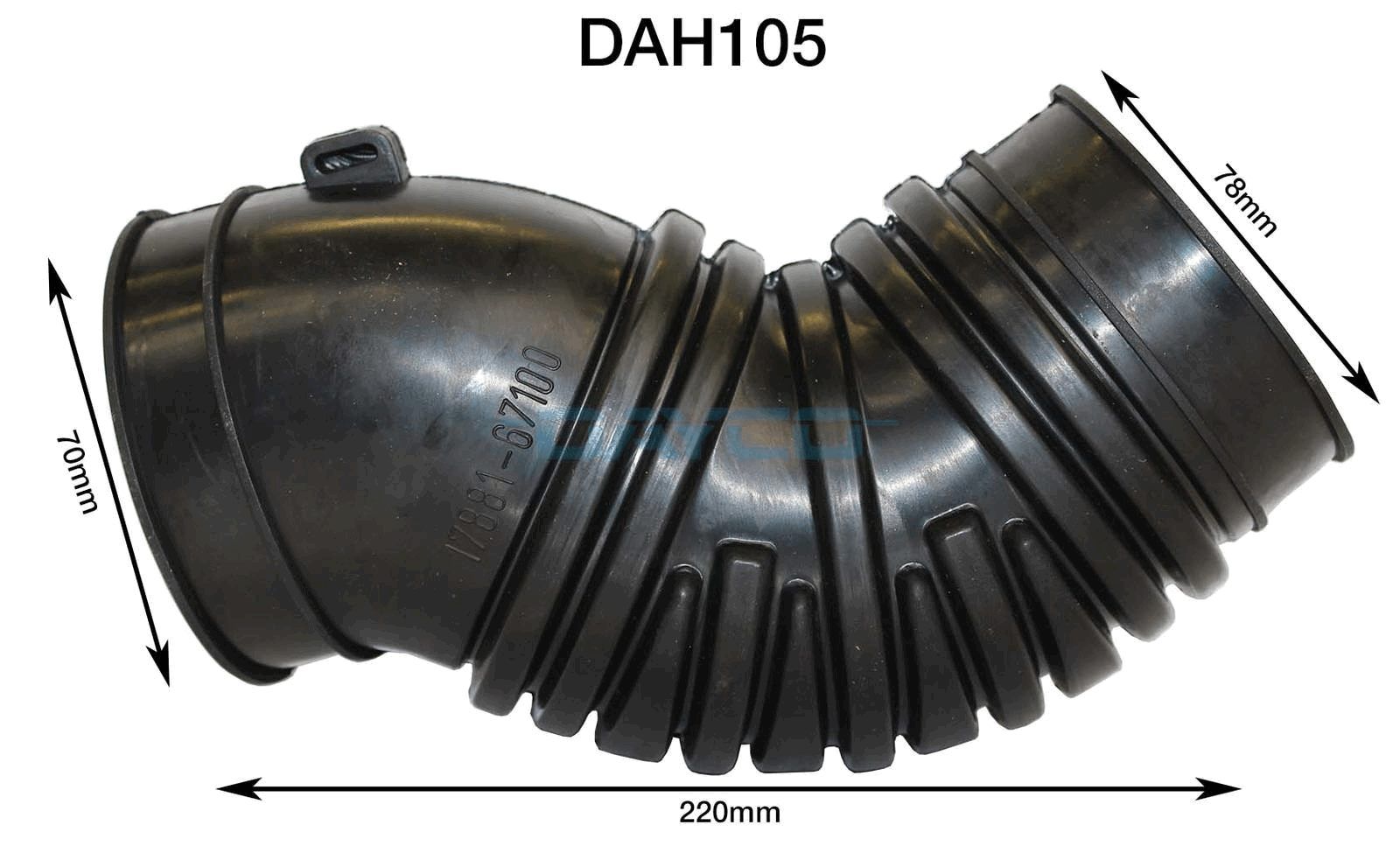 DAYCO AIR INTAKE HOSE TOYOTA - TecDoc Only