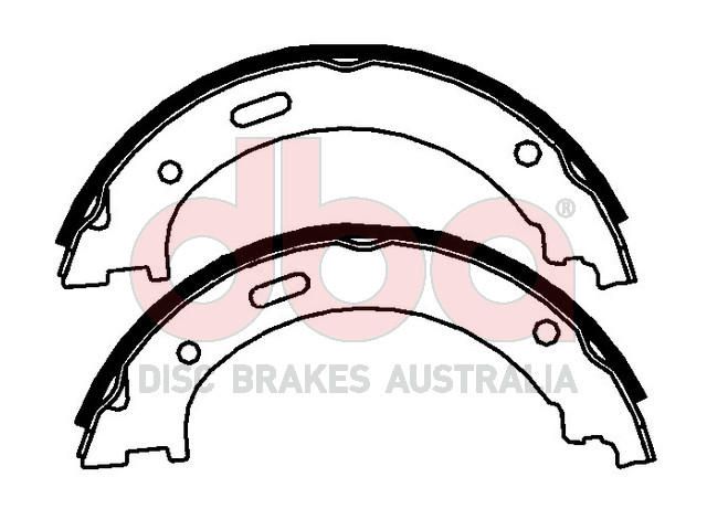 Street Series Brake Shoes [Jeep Parking Brake 205mm] - TecDoc Only