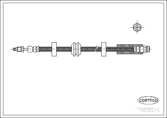 FLEXIBLE DE FREIN SAAB 9000  0705