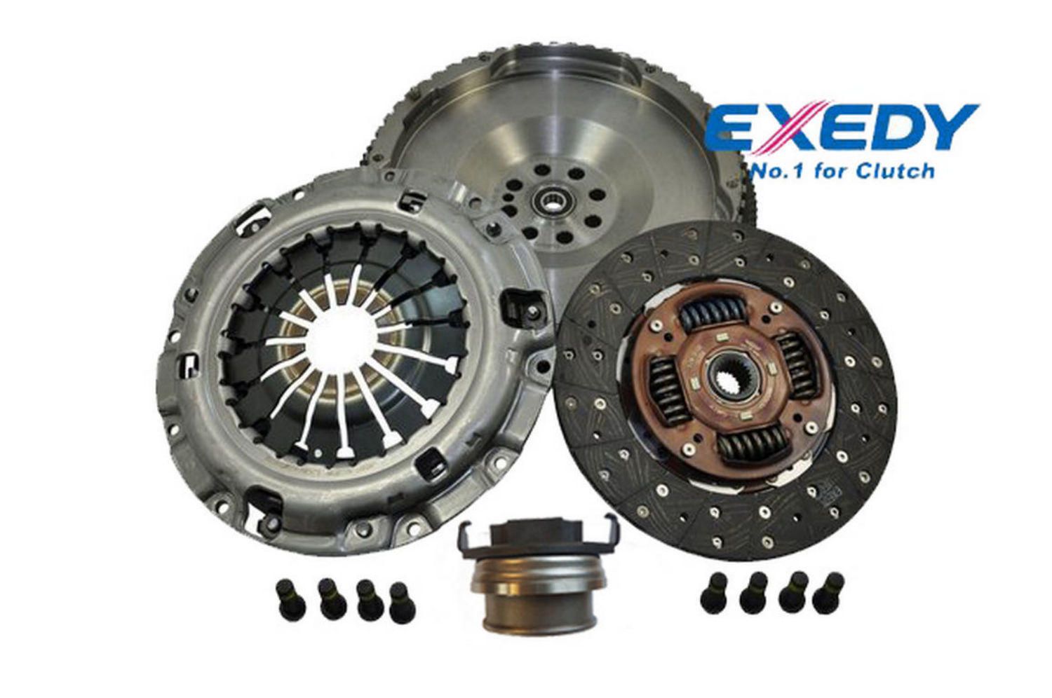 Exedy Clutch Kit Including Flywheel Conversion kit to replace O.E. type DMF with SMF 250mm-Ford-Mazda inc Spigot - TecDoc Only