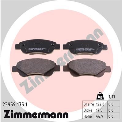 Brake Pad Set, disc brake 23959.175.1