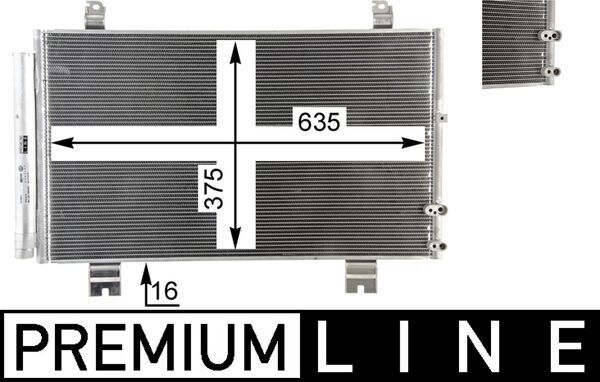 AC 69 000P MAHLE BEHR *** PREMIUM LINE *** kondenzátor, klíma