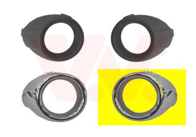 VAN WEZEL 1807595 Ventilation Grilles, bumper