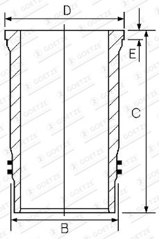 15-480450-00 GOETZE ENGINE hengerpersely