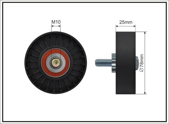 Deflection/Guide Pulley, V-ribbed belt 500176