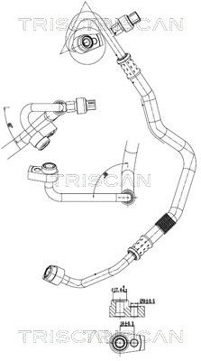 TRISCAN 9010 16025 High-/Low Pressure Line, air conditioning
