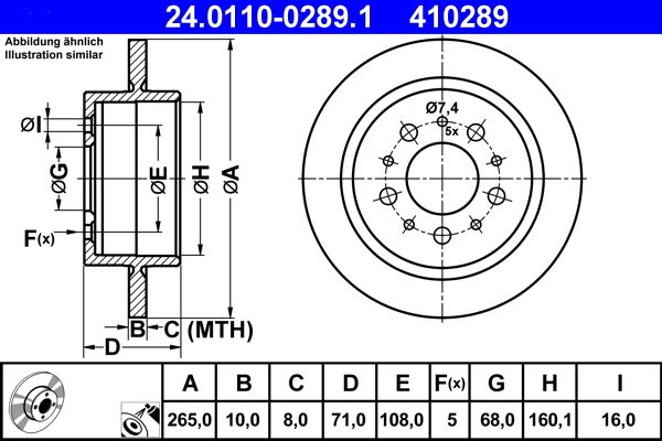 Brake Disc 24.0110-0289.1