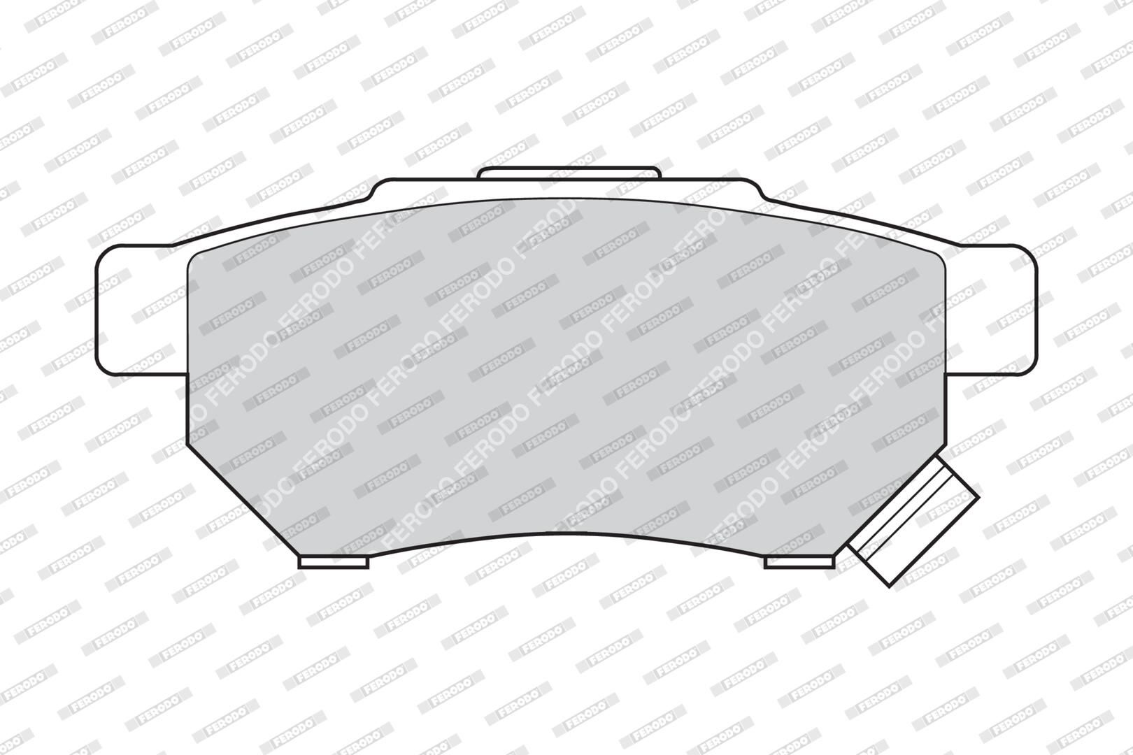 FERODO FDB621 - Bremsbelagsatz, Scheibenbremse PREMIER ECO FRICTION